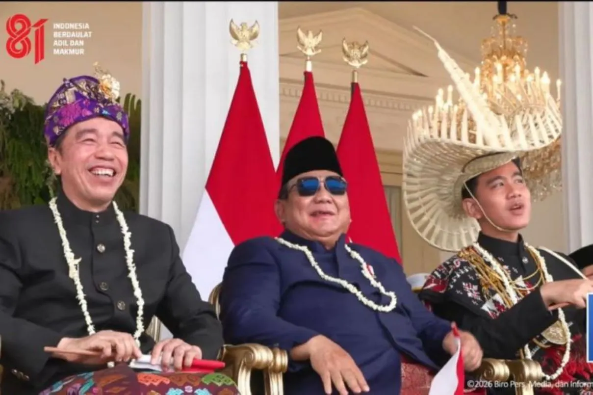 Efriza Analisis Keakraban Jokowi-Prabowo-Gibran di HUT RI